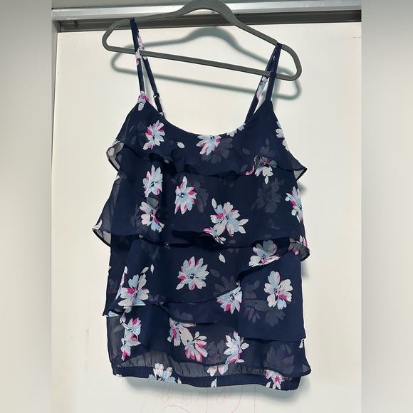 torrid Tops - Torrid Navy Floral Layered Camisole